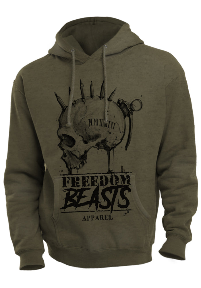 Freedom Beasts Hand Drawn Logo Hoodie