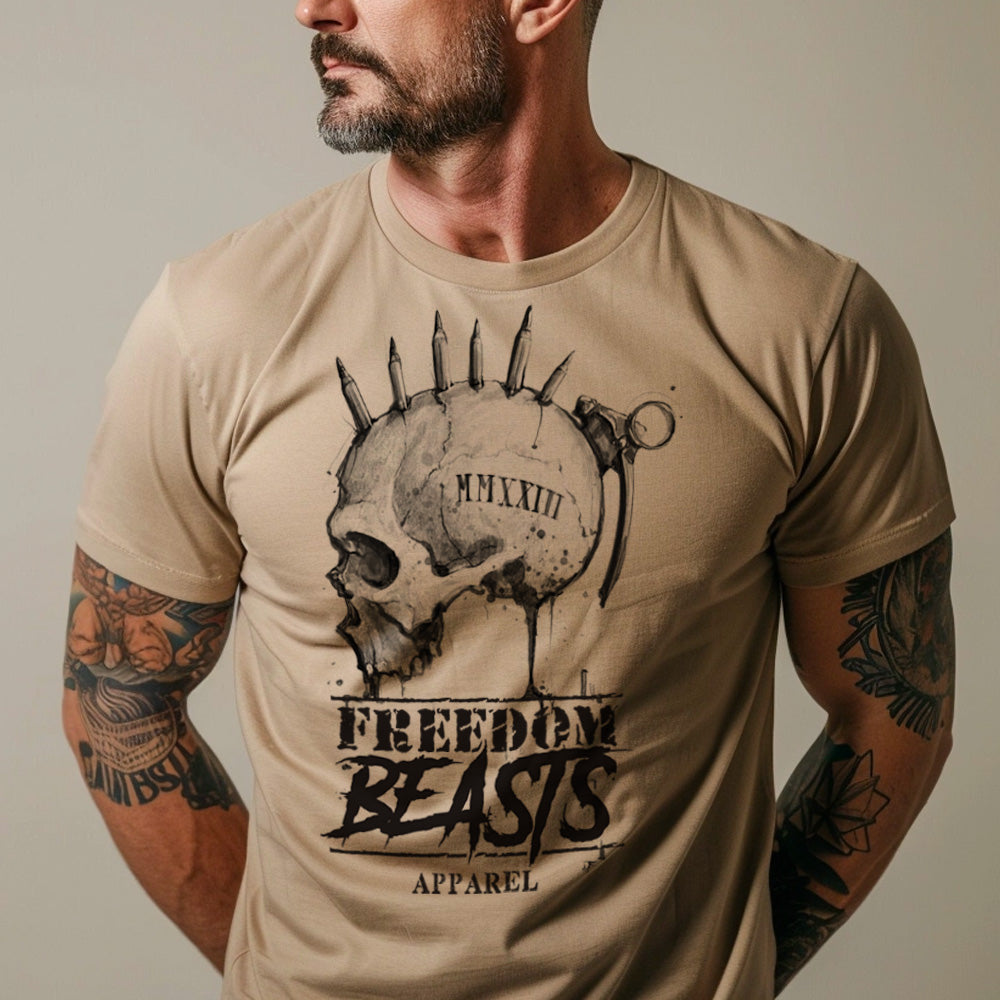 Freedom Beasts Hand Drawn Logo T-shirt