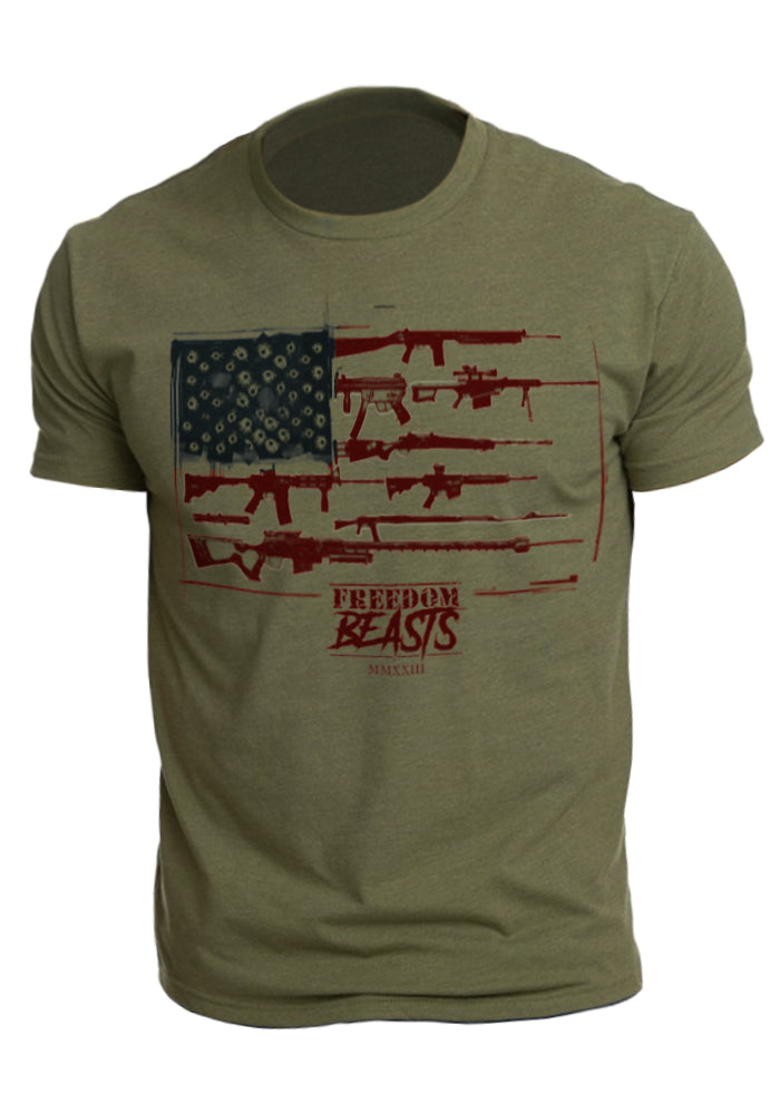 Flag Guns T-shirt