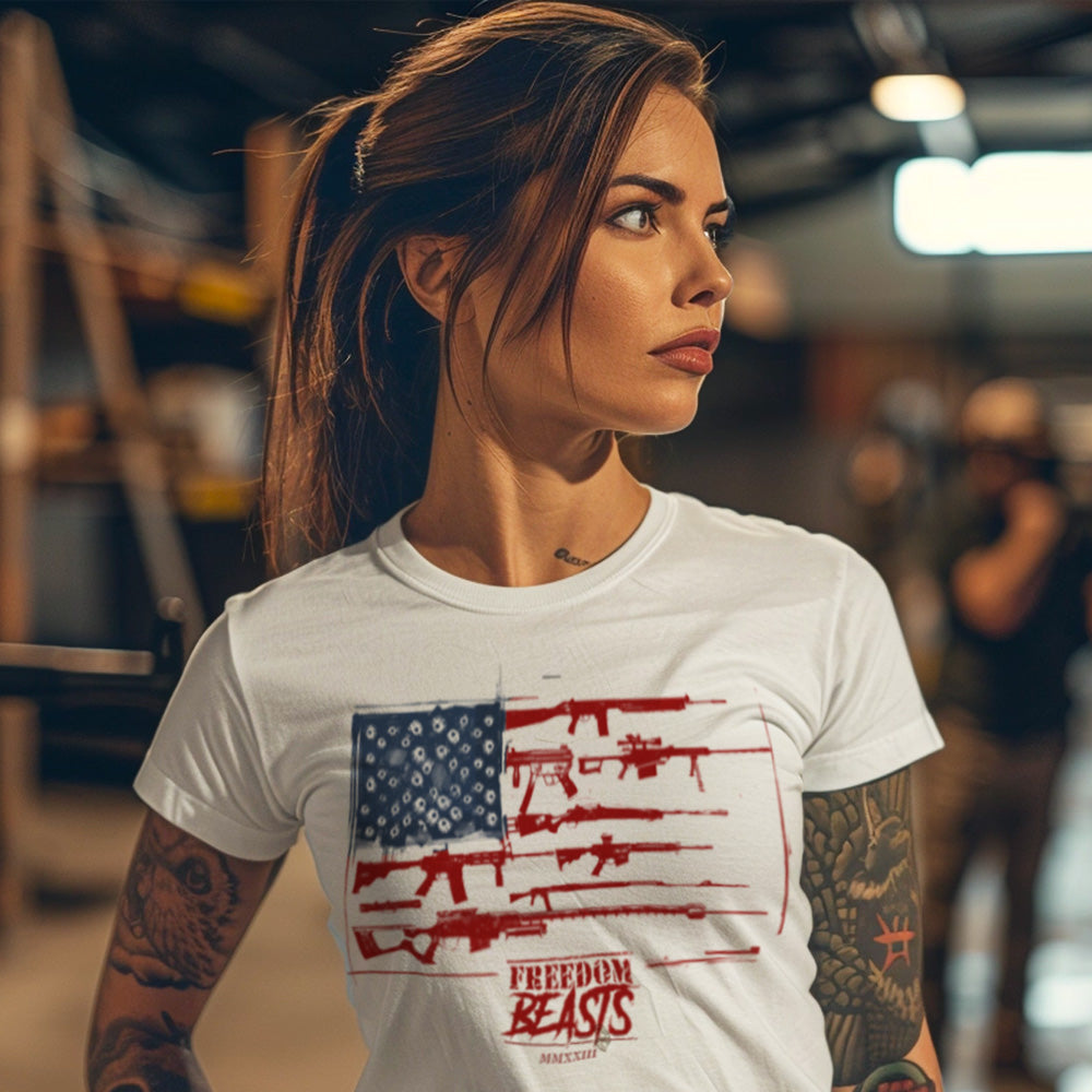 Flag Guns T-shirt